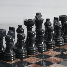 Load image into Gallery viewer, Chess Figures - Black & Marinara