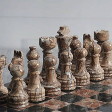 Load image into Gallery viewer, Chess Figures - Black & Marinara