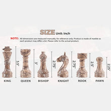 Load image into Gallery viewer, Chess Figures - Black & Marinara