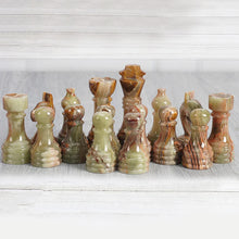 Load image into Gallery viewer, Chess Figures - Black & Green