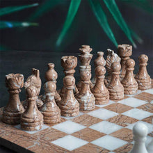 Load image into Gallery viewer, Chess Figures - White & Marinara