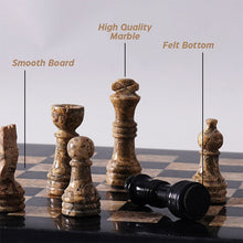 Load image into Gallery viewer, chess, chess set, marble chess set, chess board