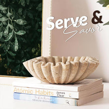 Load image into Gallery viewer, fruit bowl, fruit holder, ruffle bowl