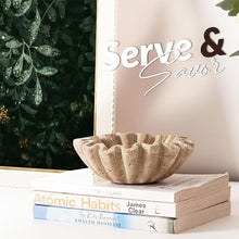 Load image into Gallery viewer, fruit bowl, fruit holder, ruffle bowl