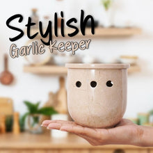 Load image into Gallery viewer, garlic holder, garlic container, garlic keeper, garlic jar