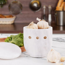 Load image into Gallery viewer, garlic holder, garlic container, garlic keeper, garlic jar