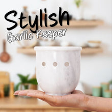 Load image into Gallery viewer, garlic holder, garlic container, garlic keeper, garlic jar