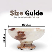 Load image into Gallery viewer, Chic 25cm Marble Fruit Bowl