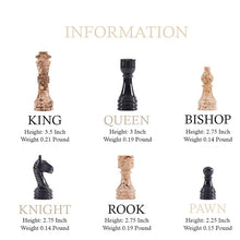 Load image into Gallery viewer, Marble 38cm Chess Set - Coral & Black