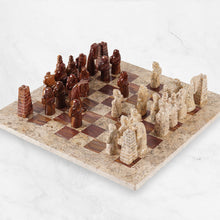 Load image into Gallery viewer, marble-38cm-chess-set-coral-and-red-2