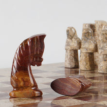 Load image into Gallery viewer, marble-38cm-chess-set-coral-and-red-7