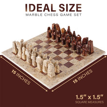 Load image into Gallery viewer, marble-38cm-chess-set-coral-and-red-7