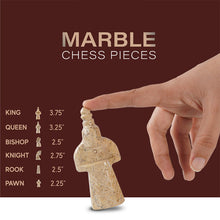 Load image into Gallery viewer, marble-38cm-chess-set-coral-and-red-7