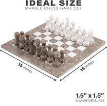 Load image into Gallery viewer, marble-38cm-chess-set-oceanic-and-white-5