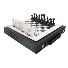 Load image into Gallery viewer, 38cm Chess Set With Storage Box - White & Black