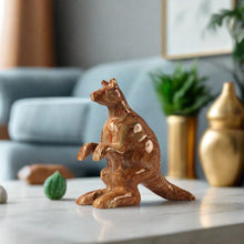 Load image into Gallery viewer, marble animal sculptures, kangaroo statue