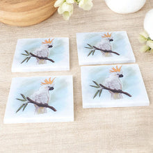 Load image into Gallery viewer, marble-coasters-australian-birds
