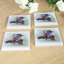 Load image into Gallery viewer, marble-coasters-australian-birds