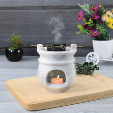 Load image into Gallery viewer, oil burner, essential oil burner, handmade oil burner