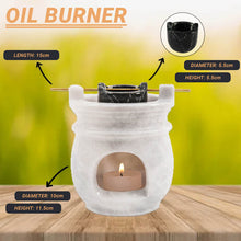 Load image into Gallery viewer, oil burner, essential oil burner, handmade oil burner