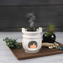 Load image into Gallery viewer, oil burner, essential oil burner, handmade oil burner