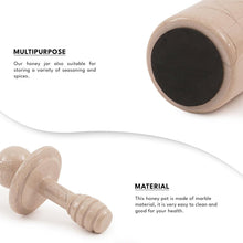 Load image into Gallery viewer, Premium Marble Honey Jar with Dipper Lid