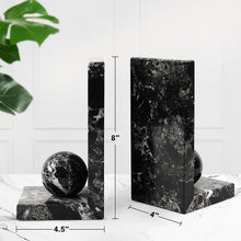 Load image into Gallery viewer, marble-l-shaped-bookends-9