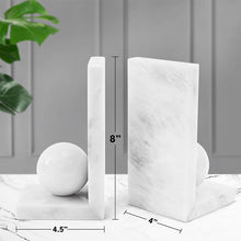 Load image into Gallery viewer, marble-l-shaped-bookends-7