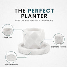 Load image into Gallery viewer, planter, indoor planter, marble planter