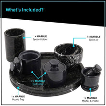 Load image into Gallery viewer, marble-splendor-round-vanity-tray-with-accessories-8