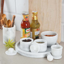 Load image into Gallery viewer, marble-splendor-round-vanity-tray-with-accessories