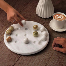 Load image into Gallery viewer, marble tic tac toe game green color