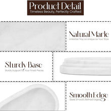 Load image into Gallery viewer, marble serving tray, bathroom tray, coffee table tray, decorative tray