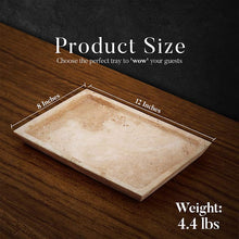 Load image into Gallery viewer, marble serving tray, bathroom tray, coffee table tray, decorative tray