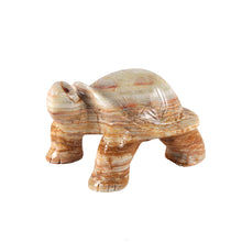 Load image into Gallery viewer, marble animal sculptures, turtle statue
