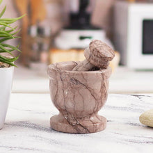 Load image into Gallery viewer, Mini Marble Mortar & Pestle Set