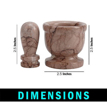 Load image into Gallery viewer, Mini Marble Mortar & Pestle Set