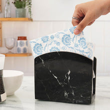 Load image into Gallery viewer, napkin holder, marble napkin holder, table napkin holder