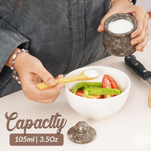 Load image into Gallery viewer, salt cellar, salt container, spices jar, spices container