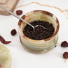 Load image into Gallery viewer, salt cellar with spoon, salt jar