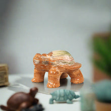 Load image into Gallery viewer, marble animal sculptures, turtle statue