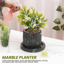 Load image into Gallery viewer, planter, indoor planter, marble planter