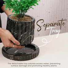 Load image into Gallery viewer, planter, indoor planter, marble planter