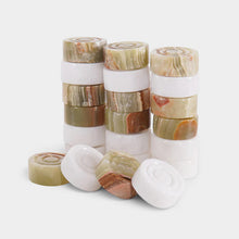 Load image into Gallery viewer, Checkers Figures - White &amp; Green
