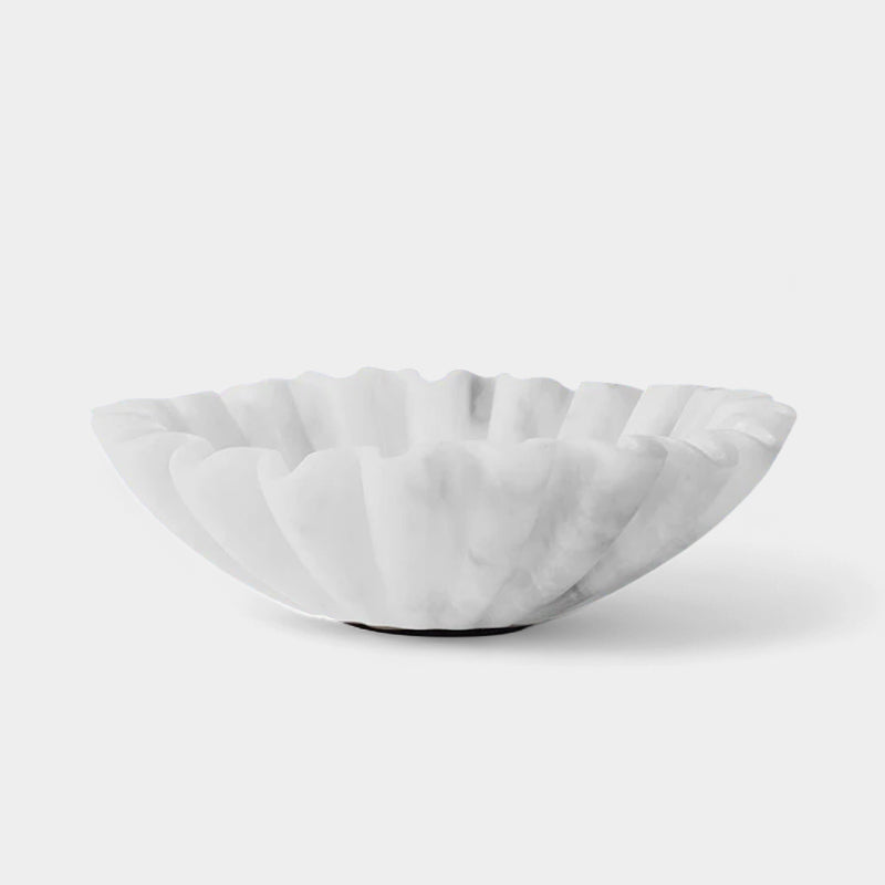 Ruffle Fruit Bowl (White)