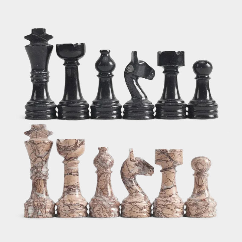 Chess Figures - Black & Marinara