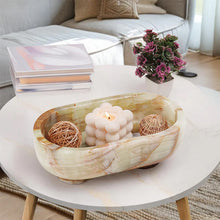 Load image into Gallery viewer, Marble Oval Bowl With Stand
