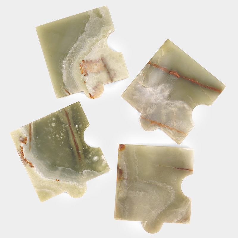 Marble Puzzle Coaster Set of 4