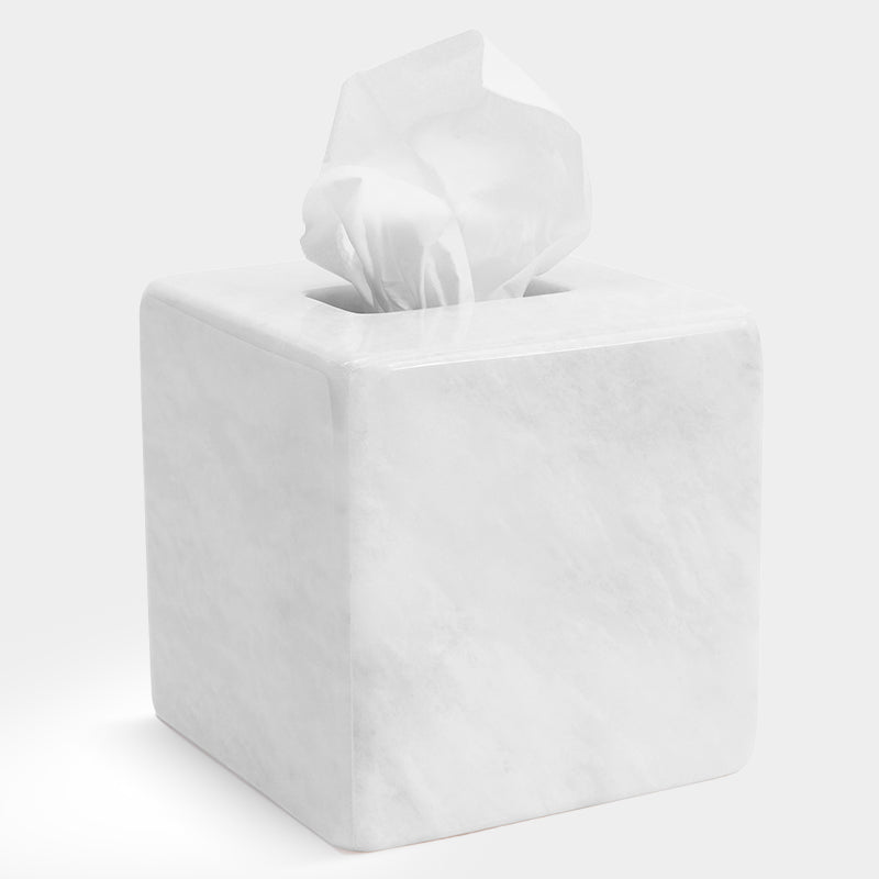Marble Tissue Box Holder - Square