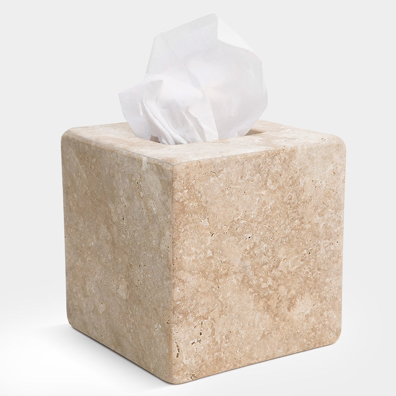 Marble Tissue Box Holder - Square